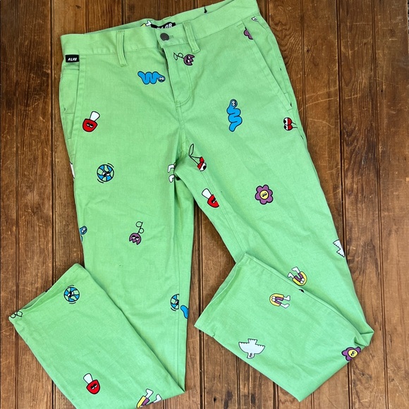 A.Lab Pants - Women’s A.Lab from Zumiez Colorful Graphic Green Pants size 28